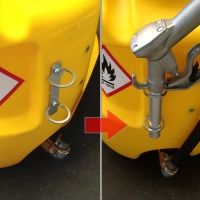 Emilcaddy 110 Portable diesel fuel tank with rotary manual pump manual nozzle (EMILCADDY110G1M)