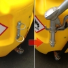 Emilcaddy 110 Portable diesel fuel tank with rotary manual pump manual nozzle (EMILCADDY110G1M)